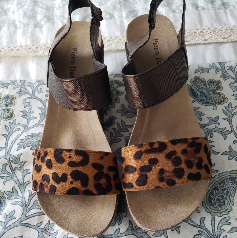 Leopard Wedges